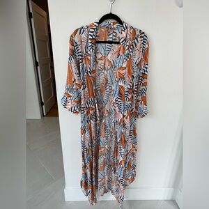 Leaf Print Kimono Cardigan - Smash & Tess